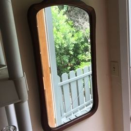 Old oak frame mirror