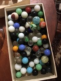 Marbles (Most of these are for Chinese Checkers) We have a nice selection of 1920's and 1930's glass marble