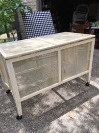 1930's combination playpen and crib.