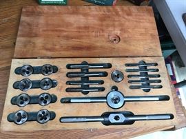 tool and die set, (many more antique tools in the garage)