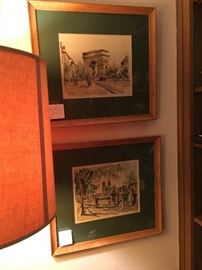 Paris watercolor prints -Herbelot