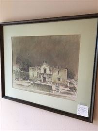 Framed color print "Alamo" by Buck Schiwetz