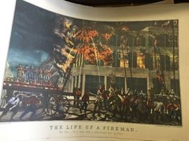 Currier and Ives prints lot