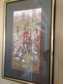 Framed Equestrian Print
