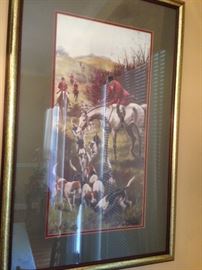 Framed Equestrian Print
