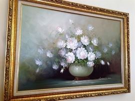 Framed and Signed Oil on Canvas 