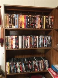 Great selection of movies.  Both DVD's and VHS