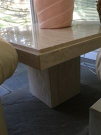 Maurice Villency Square Stone Table (29’’ x 18’’)
