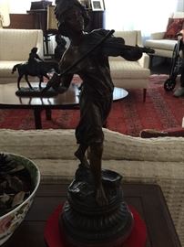 La Musique Figurine on Wood Base c. 1900 (20’’)