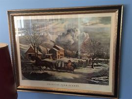 N. Currier Lithograph, “American Farm Scenes”, Dated 1853 (29’’ x 23’’)