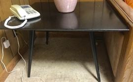 Black Lacquered Square Side Table (32’’ x 20’’)