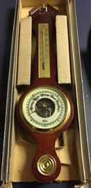 Stellar, West Germany Mahogany Barometer