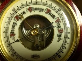Stellar, West Germany Mahogany Barometer