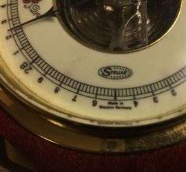 Stellar, West Germany Mahogany Barometer