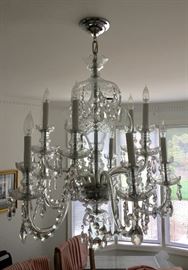 10 Candle Crystal Chandelier