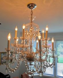 10 Candle Crystal Chandelier