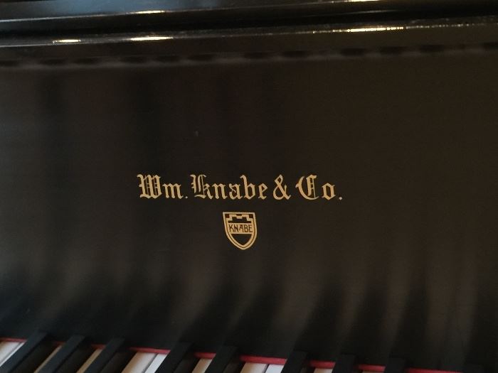 William Knabe & Co. Baby Grand Piano w/ Black Satin Finish