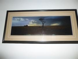 THOMAS D. MANGELSEN- STORM AT SEKENANI   FUJI CRYSTAL ARCHIVE FRAMED PRINT 10X32 