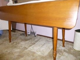 SOLID WOOD, DROP-LEAF FARM TABLE