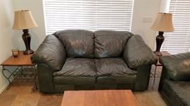 Leather Loveseat  $300