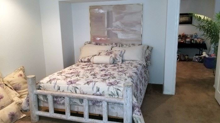Queen Size Lodge Pole Bed  $150