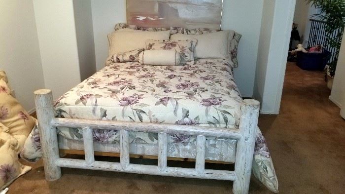 Queen Size Lodge Pole Bed  $150