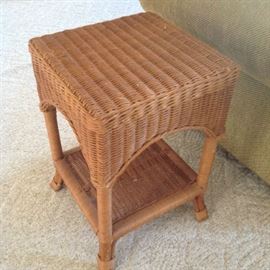 Wicker End Table $ 30.00