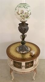 Fabulous converted oil lamp, circa 1865