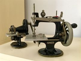 Antique Children's Singer Sewing and Pinking Machines, circa 1926