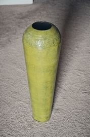 Metal floor vase