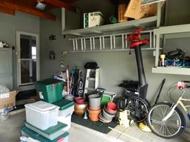 Garage items; storage boxes; ladders and much more