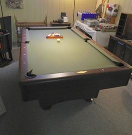CL Bailey Addison Pool Table Complete with Game Insert & all Billiard Accessories - In exceptional condition!