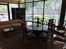 Glass Dining Table and Chairs