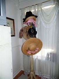 Cool hat stand with hats
