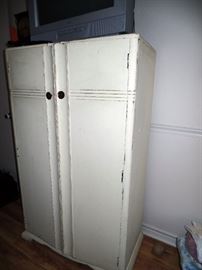 Shabby chic armoire with storage galore!