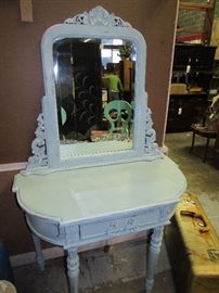 Hand painted vanity with morror