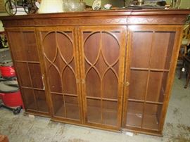 Shelves with glass doors