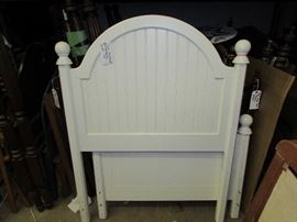 Bead-board headboard and footboard