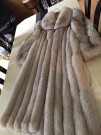 Full length fox coat