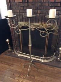 Tall metal candleobra