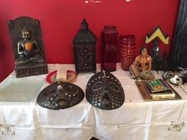 African masks, carved wood