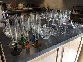 Glass & crystal stemware