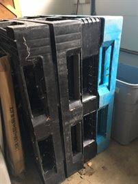 4 pallets (great for raising items up in basements & garages)