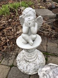 Cherub outdoor statue