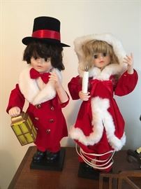 Light up moving Christmas figures 