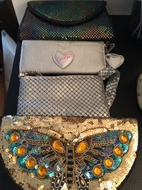 A glitzy collection of handbags!