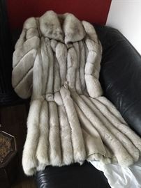 Full length fox fur from York Furrier in Elmhurst
