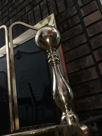 Brass hearth ornament