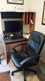 Computer desk and office chair