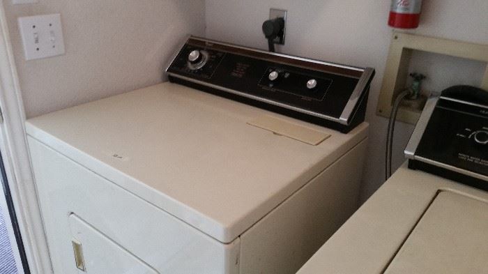 Whirlpool  dryer with matching washer.